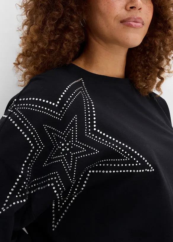 T-shirt long et oversize 100% coton, bonprix