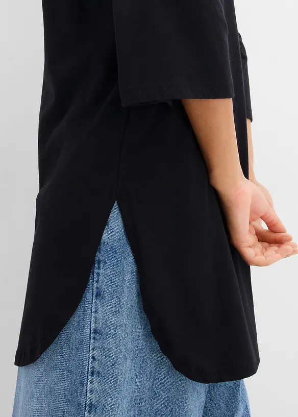 T-shirt long et oversize 100% coton, bonprix