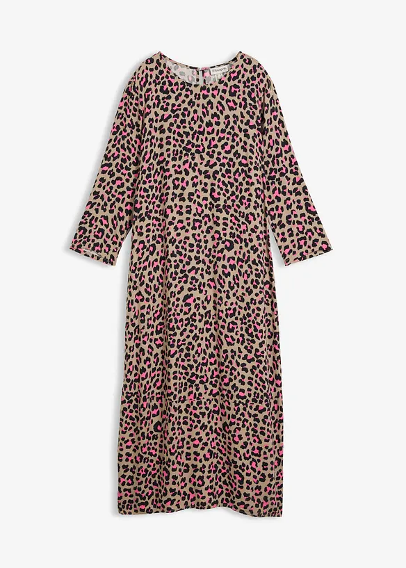 Midikleid aus flie&szlig;ender Viskose, bonprix