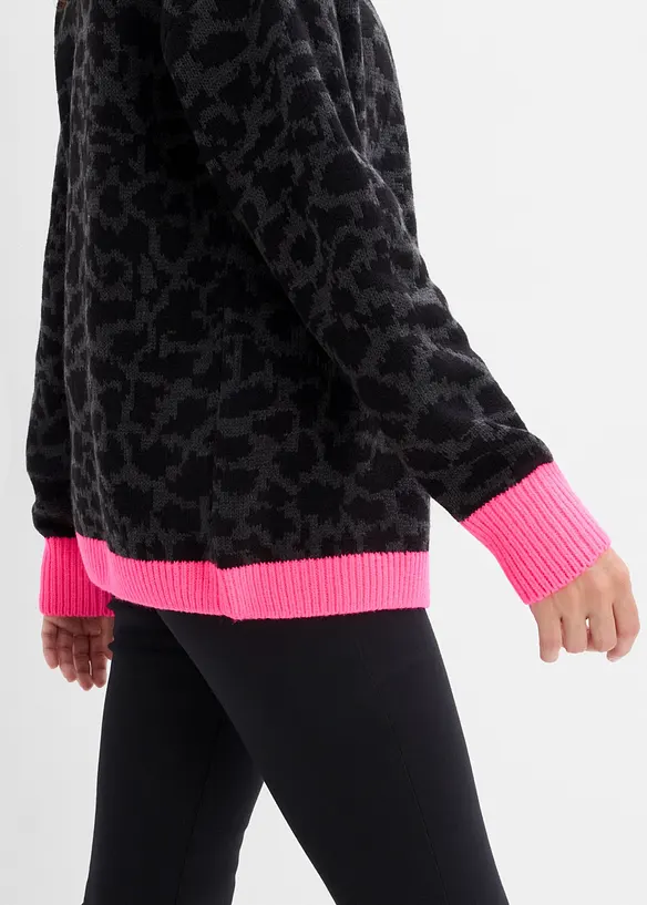 Weite Grobstrickjacke, bonprix