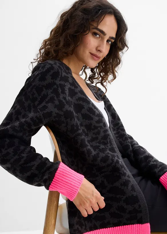 Weite Grobstrickjacke, bonprix