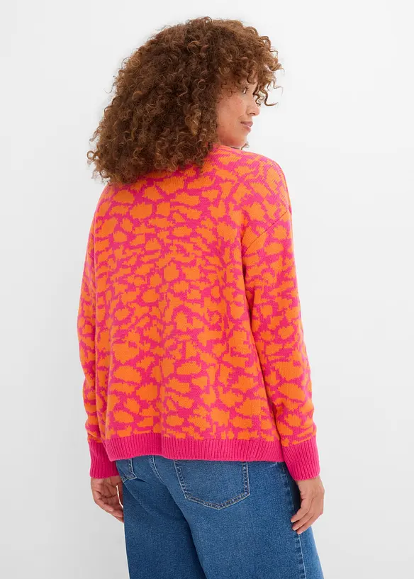 Weite Grobstrickjacke, bonprix