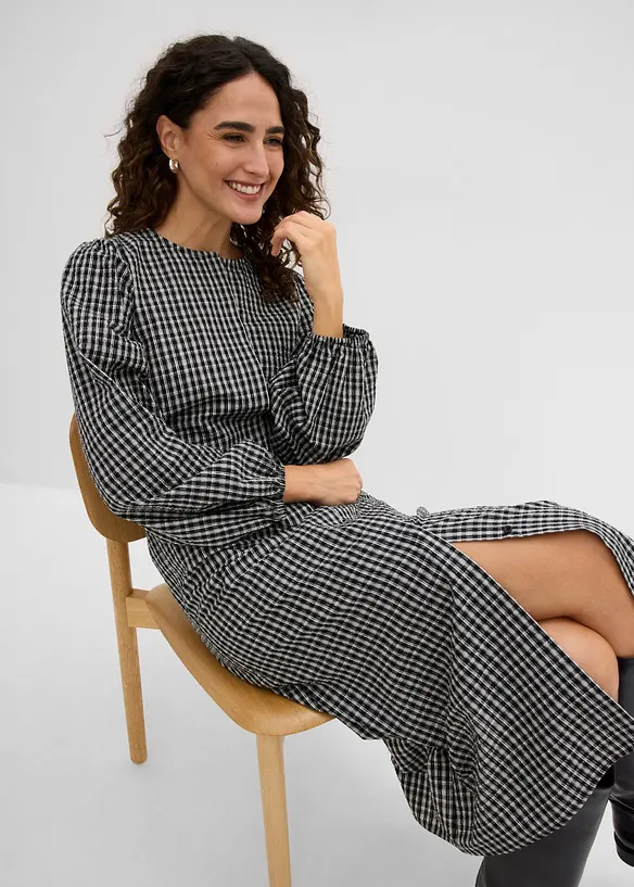 Kariertes Midikleid, bonprix