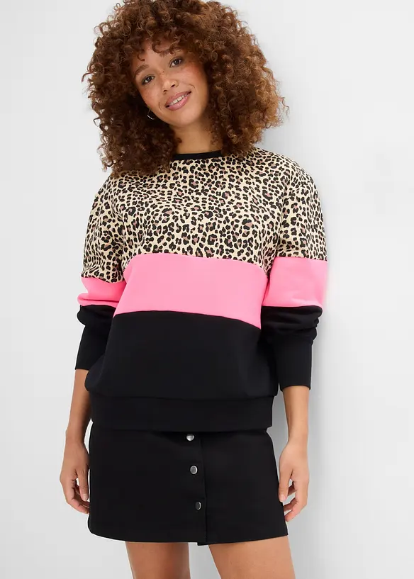 Sweat en coton m&eacute;lang&eacute;, bonprix