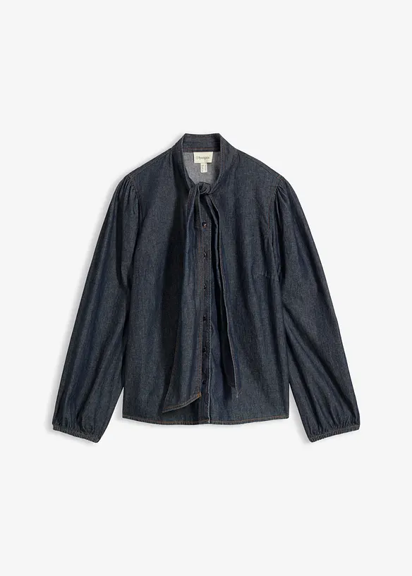 Jeansbluse aus Bio-Baumwolle, bonprix
