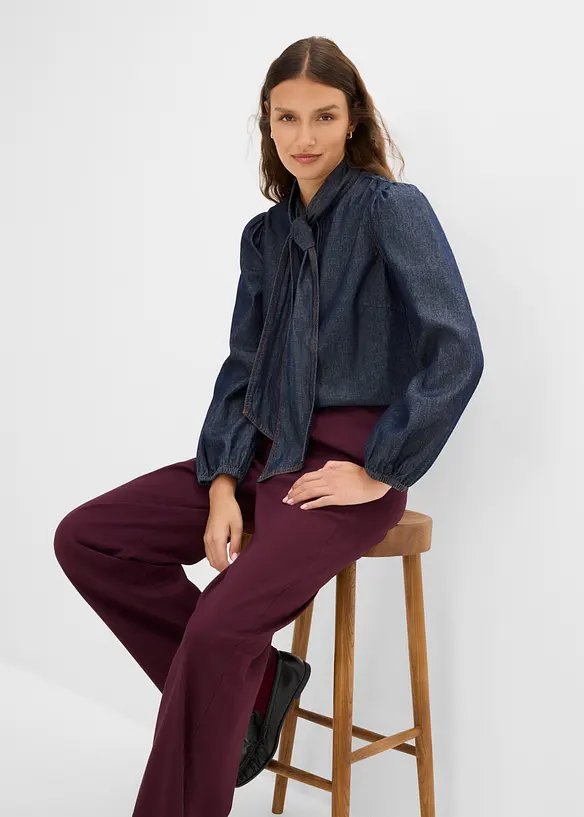 Jeansbluse aus Bio-Baumwolle, bonprix