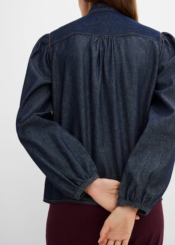 Jeansbluse aus Bio-Baumwolle, bonprix