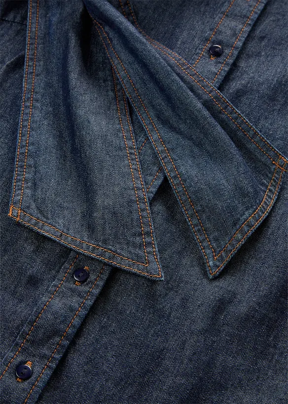 Jeansbluse aus Bio-Baumwolle, bonprix