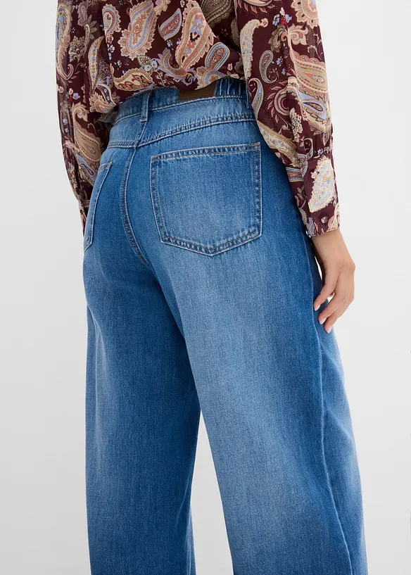Wide-Leg-Jeans High Waist, bonprix