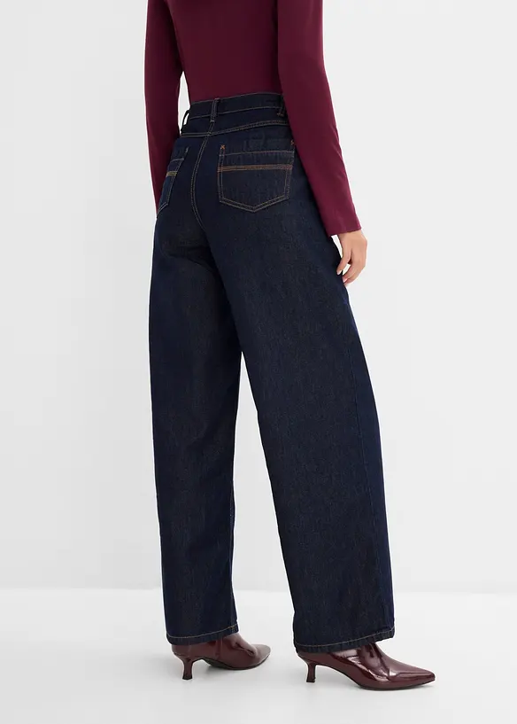 Wide-Leg-Jeans High Waist, bonprix