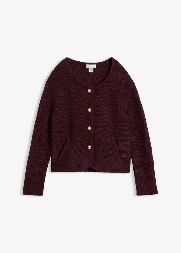 Gilet large en maille, bonprix