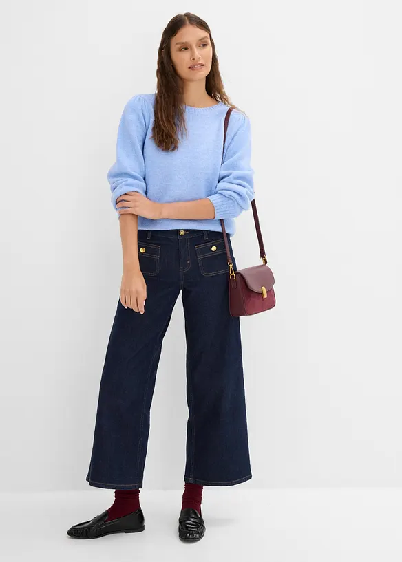 Pullover mit Puff&auml;rmel, bonprix