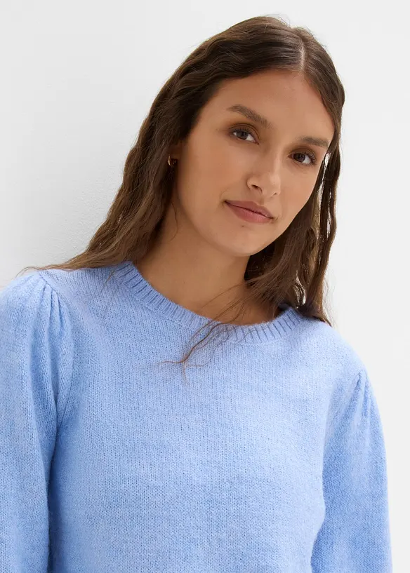 Pullover mit Puff&auml;rmel, bonprix
