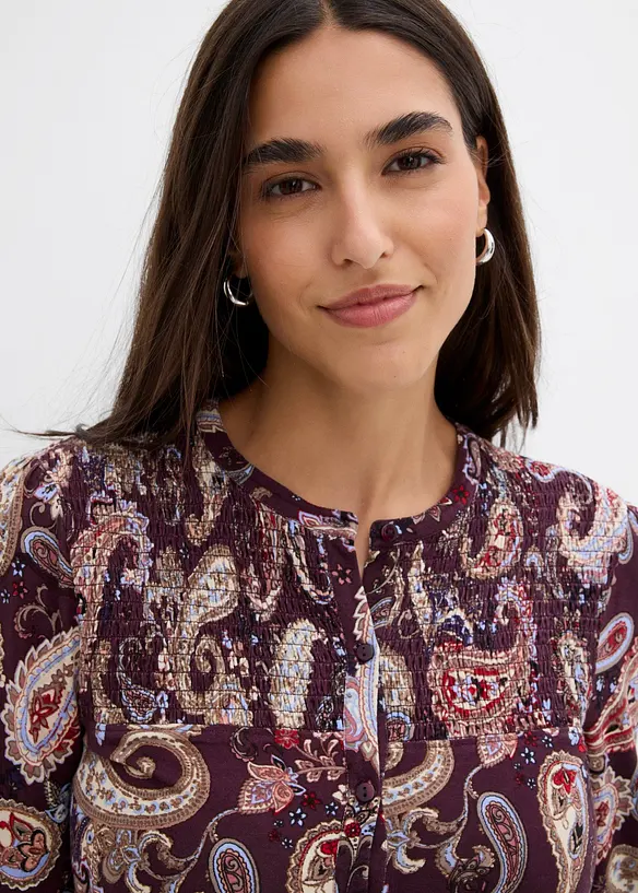 Langarmshirt aus softer Viskose, bonprix