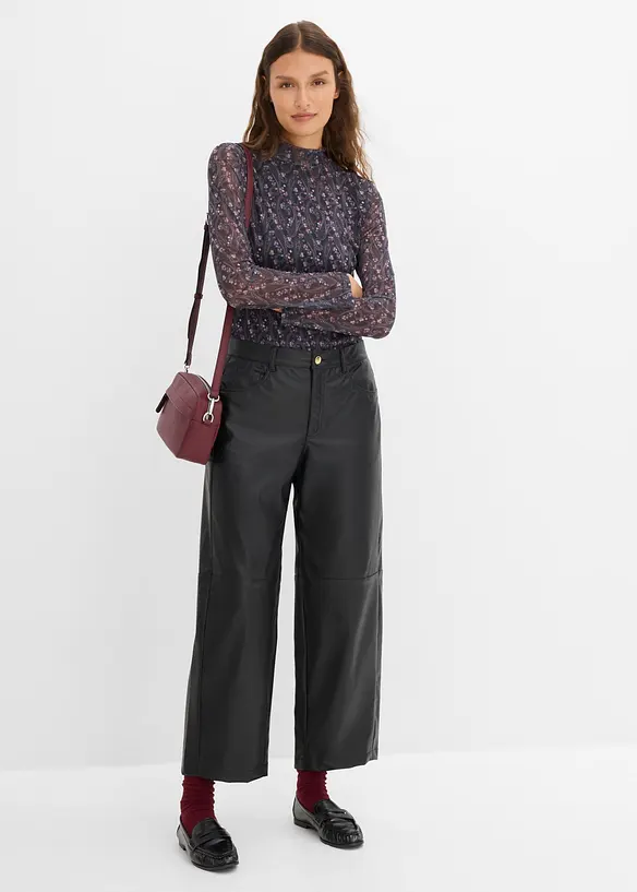 Langarmshirt aus feinem Mesh, bonprix