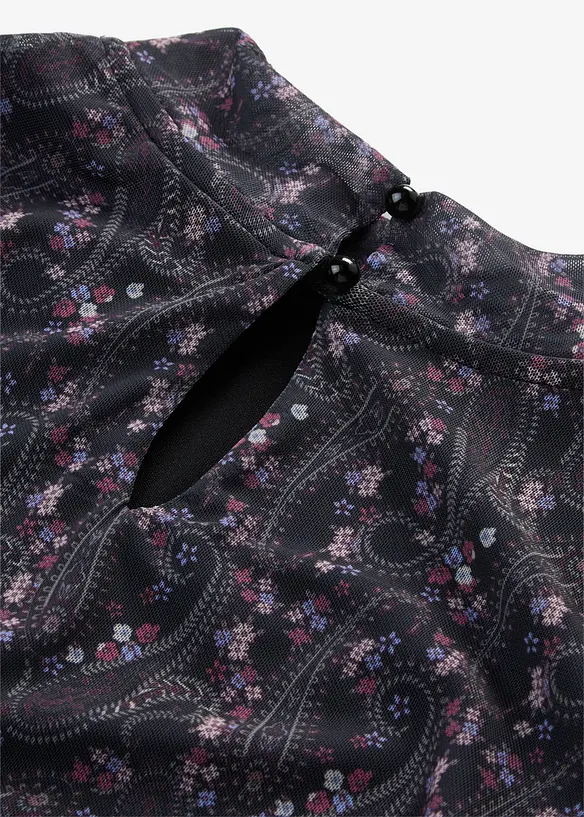 Langarmshirt aus feinem Mesh, bonprix