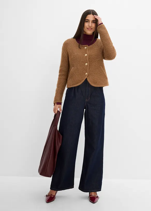 Weit geschnittene Strickjacke, bonprix