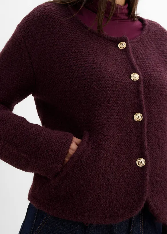 Gilet large en maille, bonprix