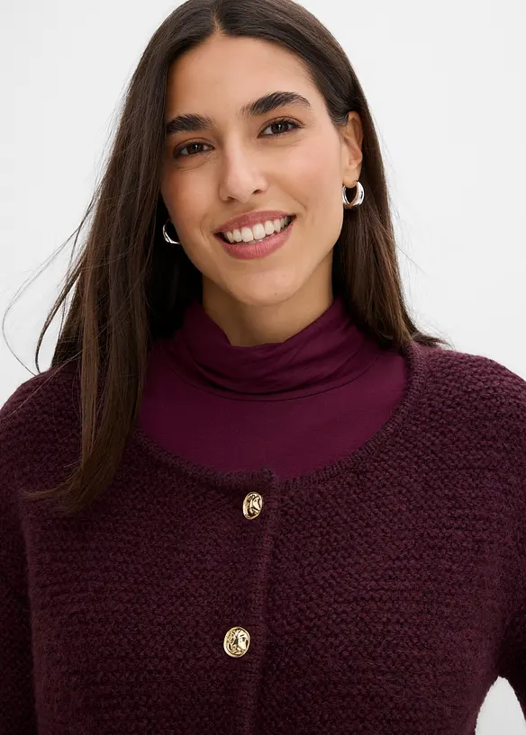 Gilet large en maille, bonprix