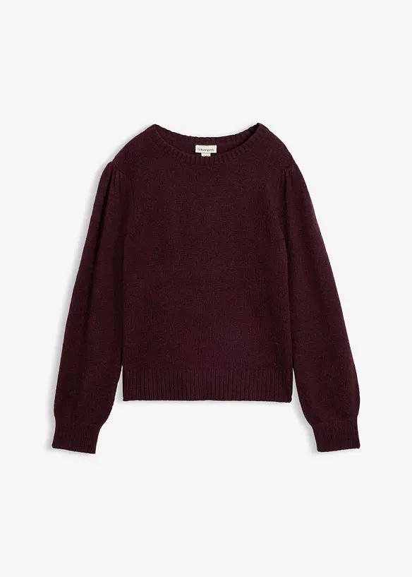 Pullover mit Puff&auml;rmel, bonprix