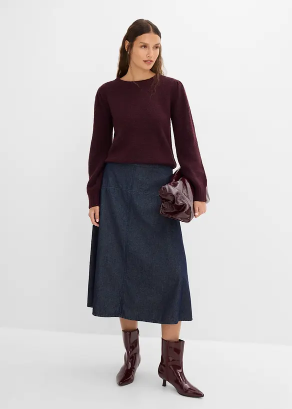 Pullover mit Puff&auml;rmel, bonprix