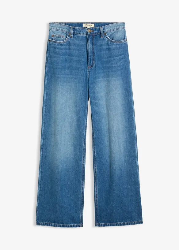 Wide-Leg-Jeans High Waist, bonprix