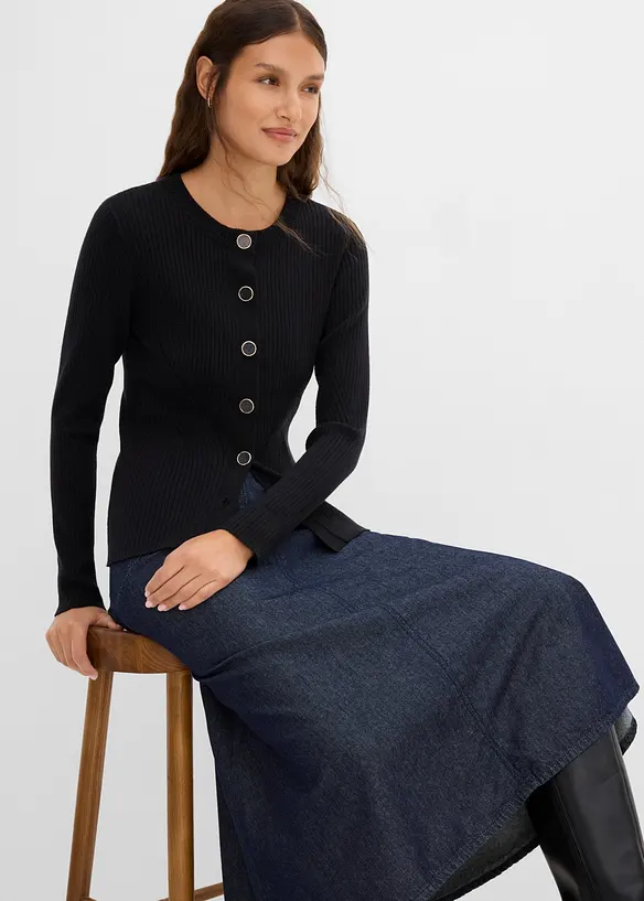 Feinstrickjacke aus Viskose-Mix, bonprix