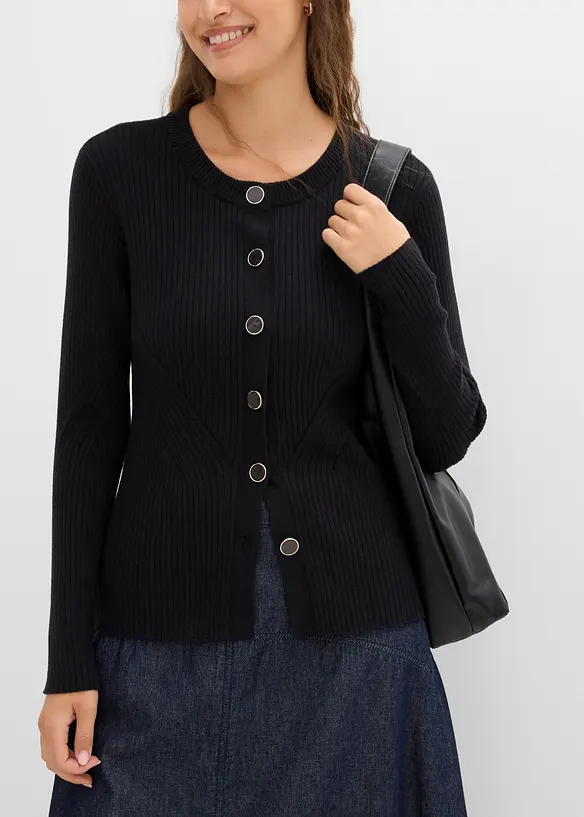 Feinstrickjacke aus Viskose-Mix, bonprix