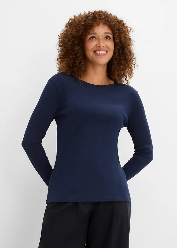 Rippshirt aus reiner Bio-Baumwolle (5er Pack), bonprix