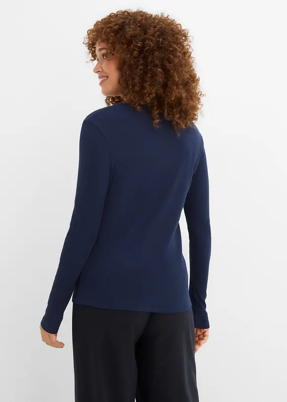 Rippshirt aus reiner Bio-Baumwolle (5er Pack), bonprix