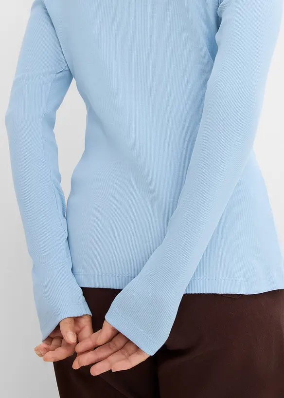 Rippshirt aus reiner Bio-Baumwolle (5er Pack), bonprix