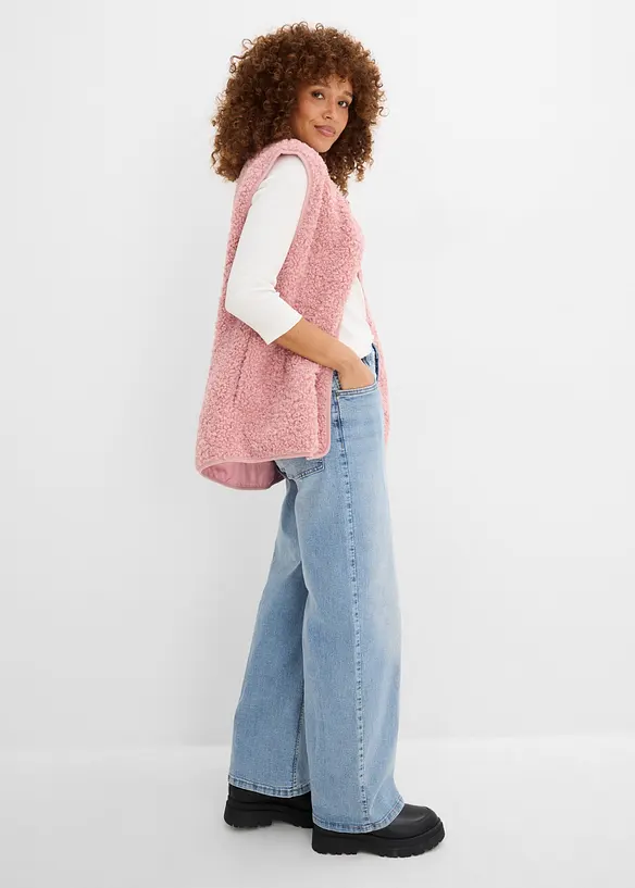 Rippshirt mit 3/4-Arm aus reiner Bio-Baumwolle (3er Pack), bonprix