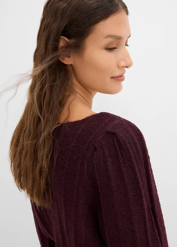 Pullover mit Puff&auml;rmeln, bonprix