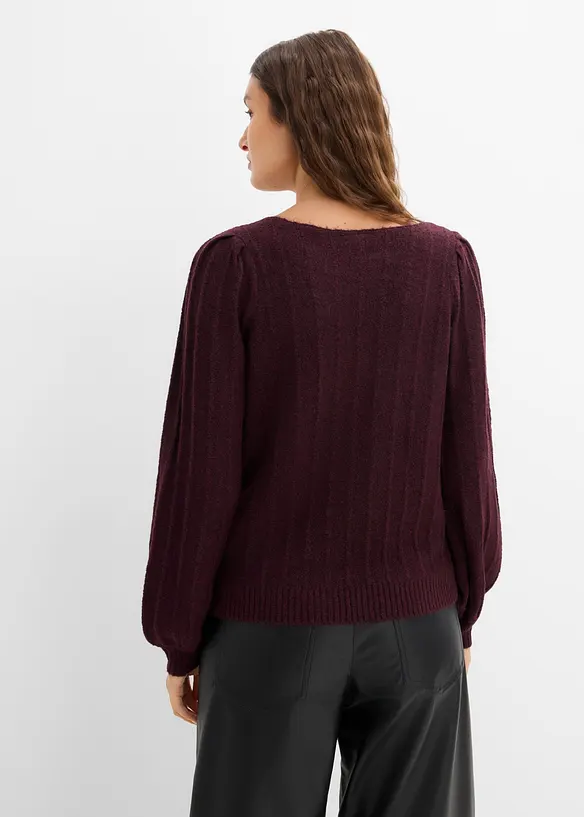 Pullover mit Puff&auml;rmeln, bonprix