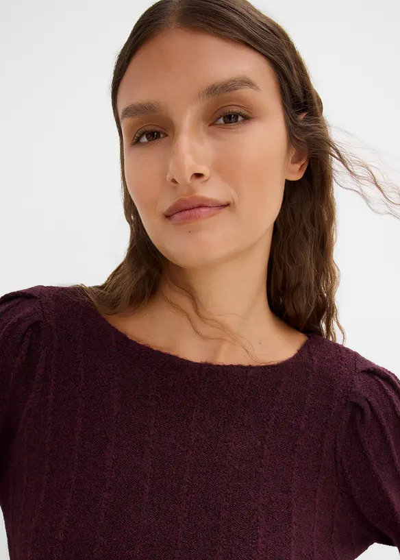 Pullover mit Puff&auml;rmeln, bonprix