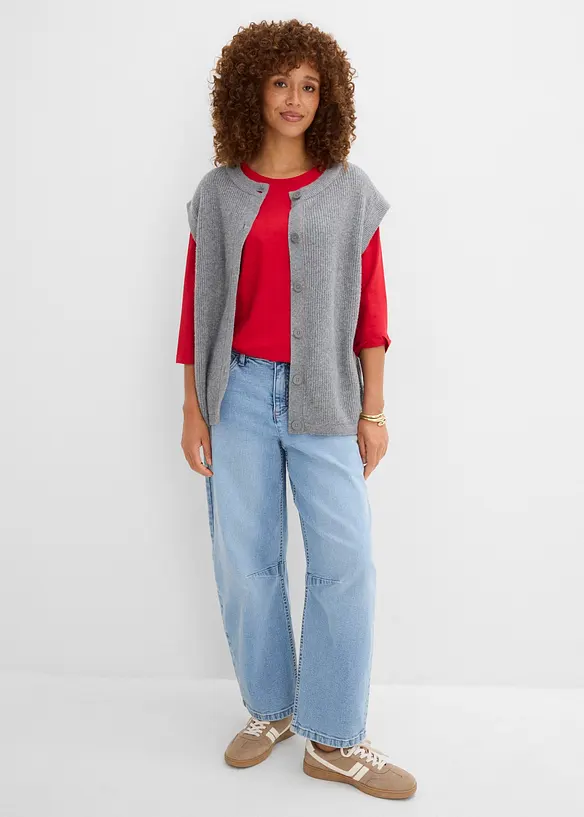 Lot de 4&nbsp;T-shirts &agrave; manches 3/4, bonprix