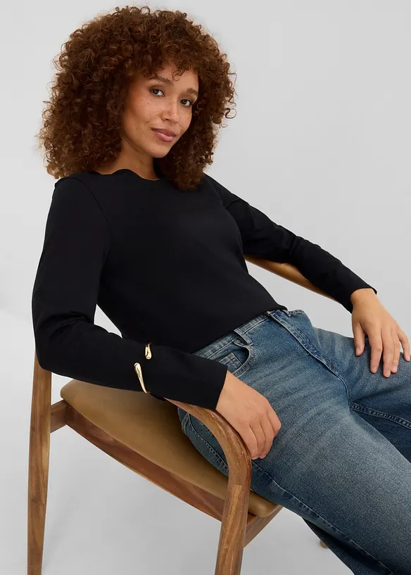 Lot de 6&nbsp;T-shirt manches longues, bonprix