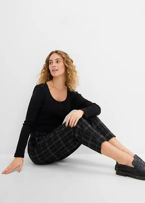 Pantalon barrel doux, bonprix