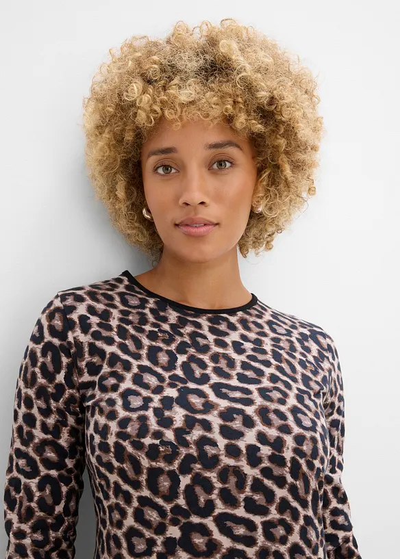Baumwoll-Jerseykleid, Midil&auml;nge, bonprix
