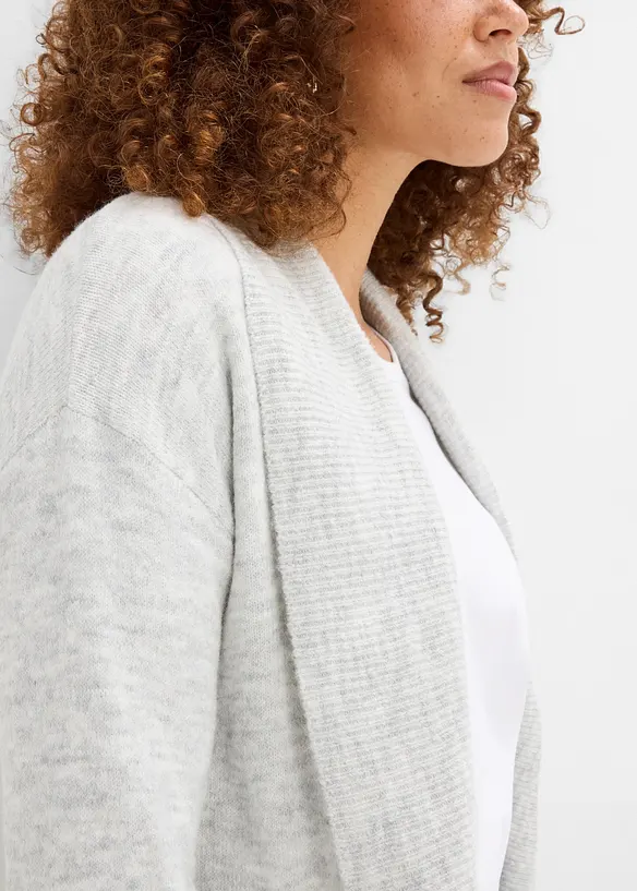 Gilet long en maille, bonprix