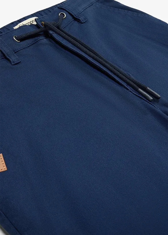 Classic Fit Stretch-Chinohose mit weitem Bein, Straight, bonprix