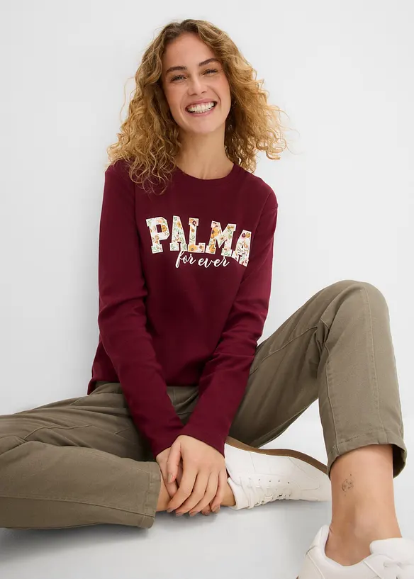 Langarmshirt aus purer Baumwolle, bonprix