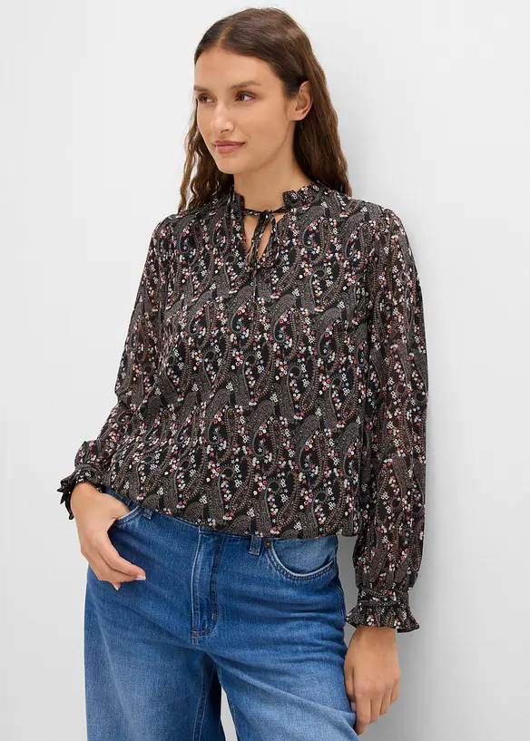 Bluse aus leichtem Chiffon, bonprix