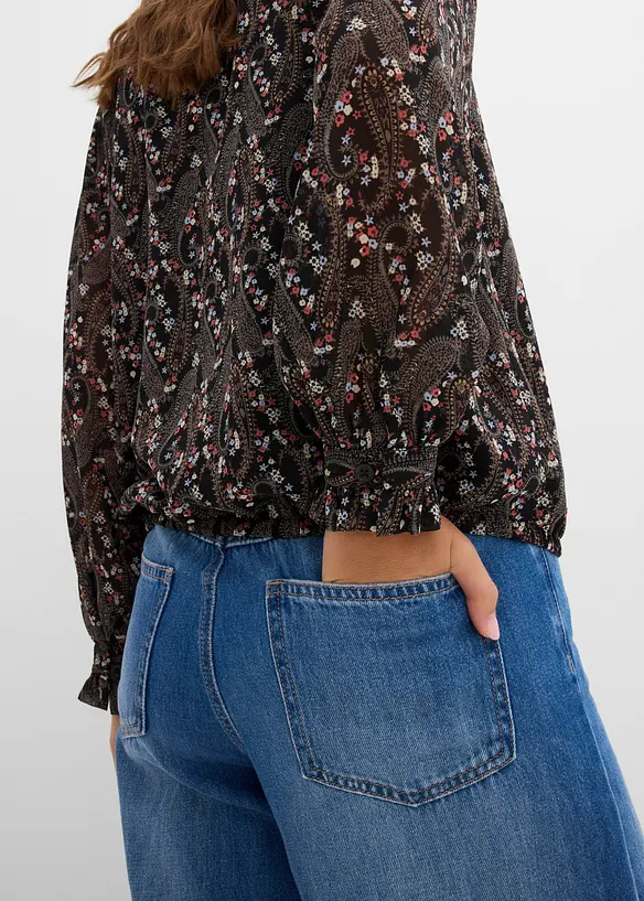 Bluse aus leichtem Chiffon, bonprix