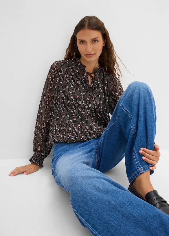 Bluse aus leichtem Chiffon, bonprix