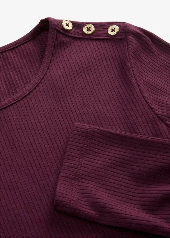Langarmshirt aus softem Viskose-Mix, bonprix