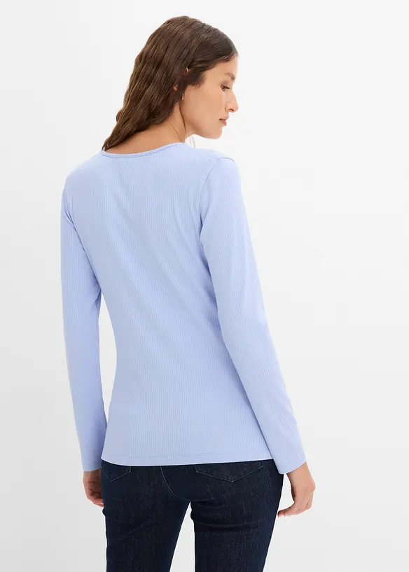 Langarmshirt aus softem Viskose-Mix, bonprix