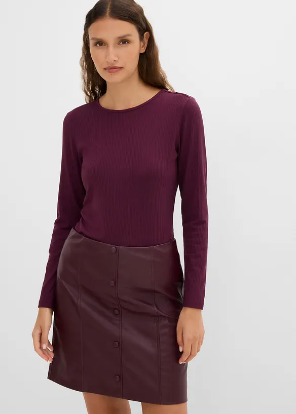 Langarmshirt aus softem Viskose-Mix, bonprix