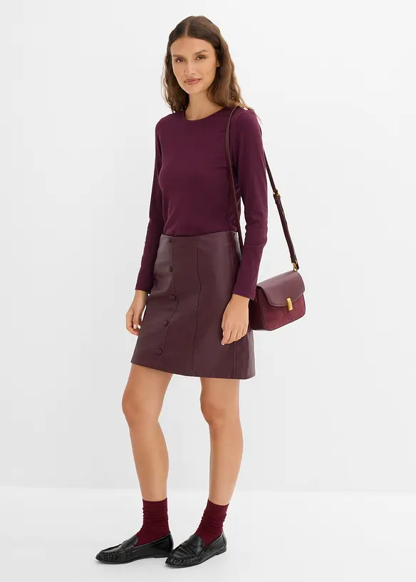 Langarmshirt aus softem Viskose-Mix, bonprix
