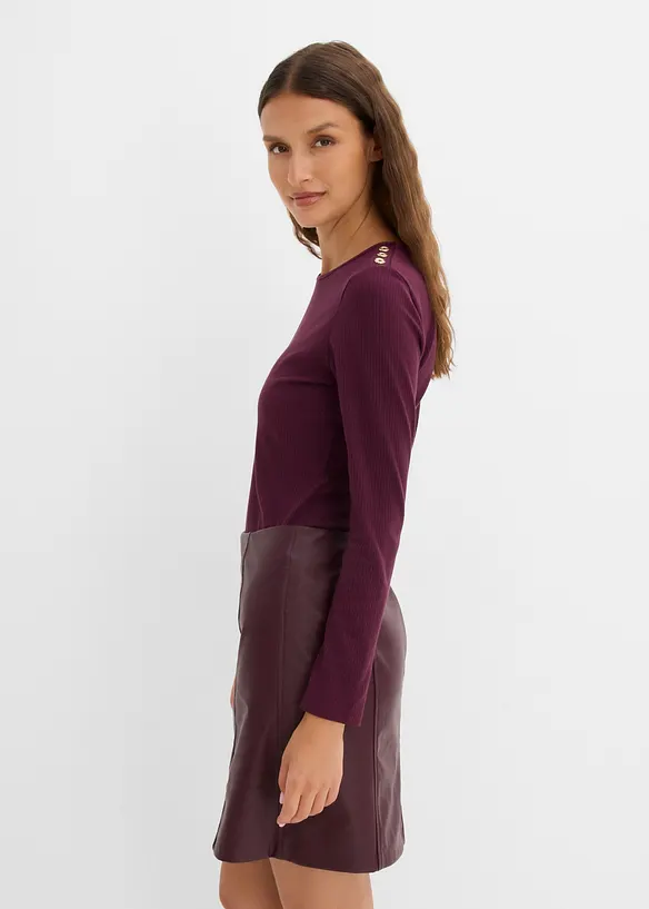 Langarmshirt aus softem Viskose-Mix, bonprix